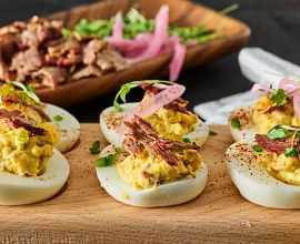 Brisket Deviled Eggs